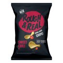 Rough & Real Chips Sweet Chili 3er Pack (3x125g Beutel) + usy Block