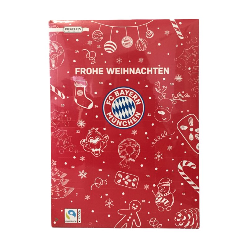 FC Bayern München Adventskalender "Frohe Weihnachten" (120g)