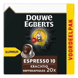 Espresso Krachtig Koffiecups Voordeelpak Doos 20 stuks x 5,2 gram