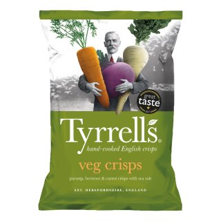 Tyrells Veg crisps (150g Packung)