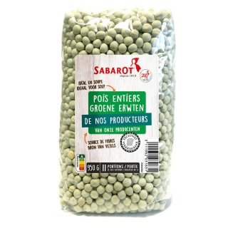 Sabarot Groene erwten (Grüne Erbsen, 950g Packung)