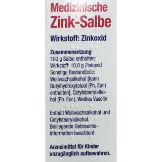 Das Gesunde Plus Medizinische Zink Salbe 100ml Tube