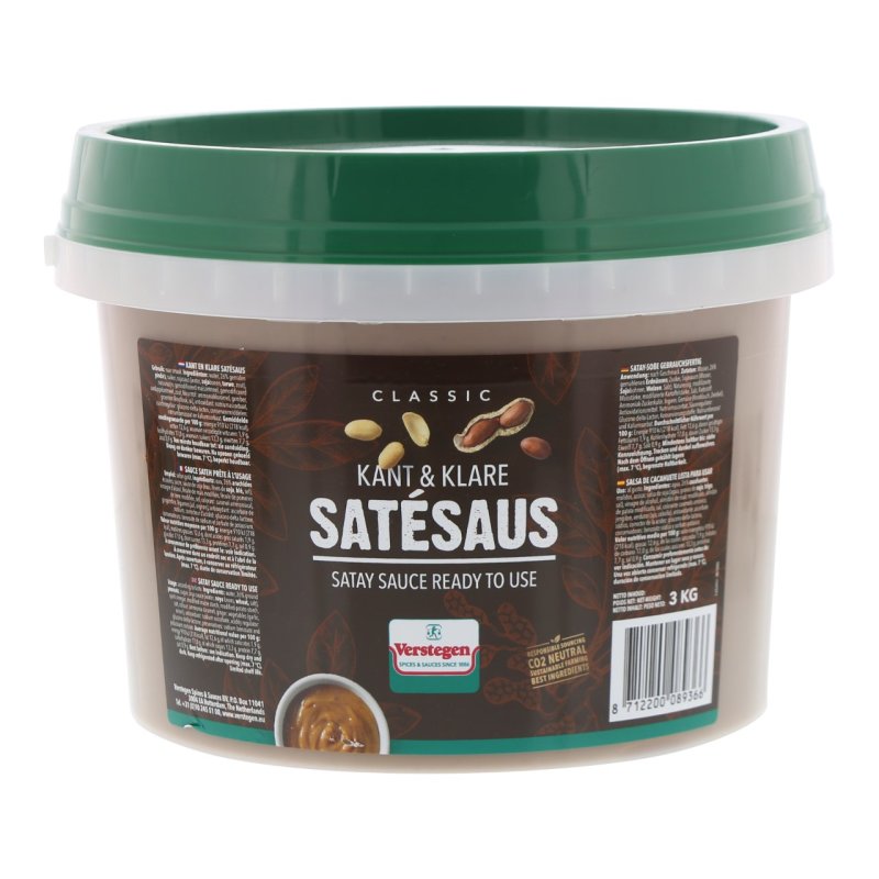 satésaus kant en klaar emmer 3 kilo