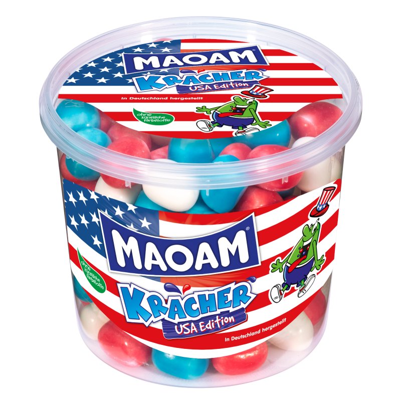 Haribo Maoam Kracher USA Edition (600g Runddose)