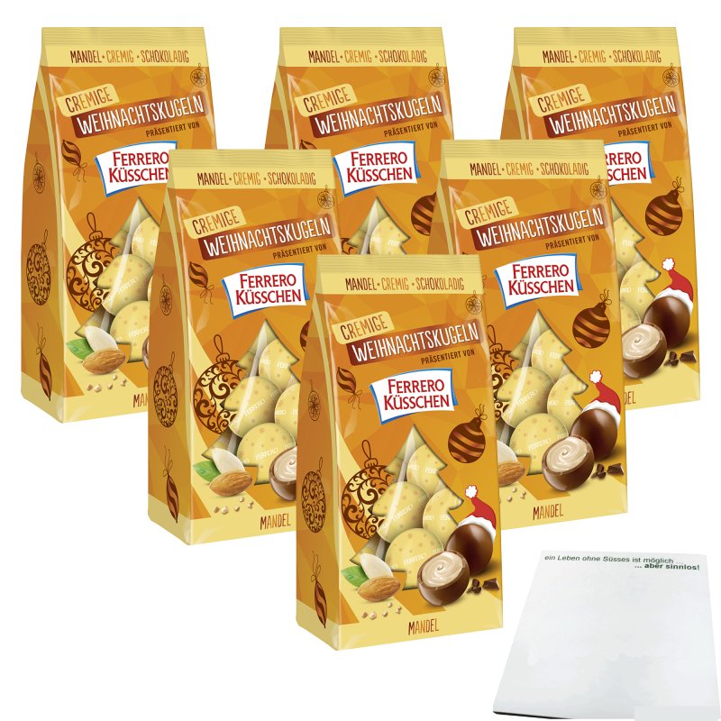 Ferrero Küsschen Cremige Weihnachtskugeln mit Mandel und Schokolade 3