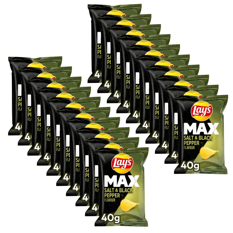 Lays Max Salt Black Pepper Flavour X G Packung