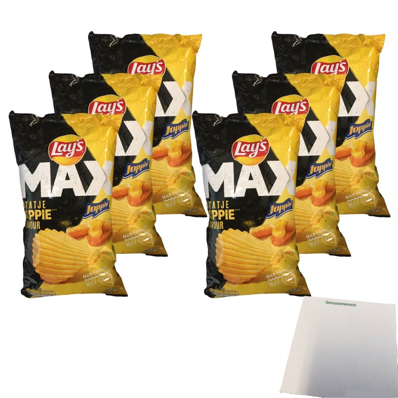 Lays Max Patatje Joppie Flavour 6er Pack 6x185g Packung Usy Block