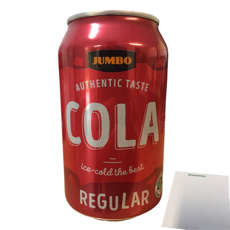 Jumbo Cola Regular (0,33l Dose) + usy Block