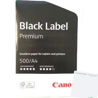 Canon Kopierpapier Black Label 80g/m² A4 500BL + usy Block