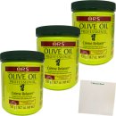Organic Root Salon Olive Oil Professional Creme Relaxer 3er Pack (3x531g Dose) + usy Block