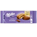Milka Choc & Choc Kuchen mit Schokoladencreme 3er Pack (3x175g Packung) + usy Block