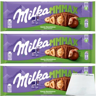 Schokolade Ganze Großtafel (3x270g Milka Pack Tafel) 3er + Haselnuss