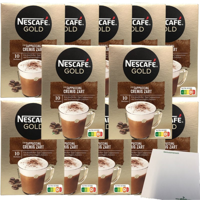 Nescafé - Cappuccino - Café soluble - Sticks - 10 tasses