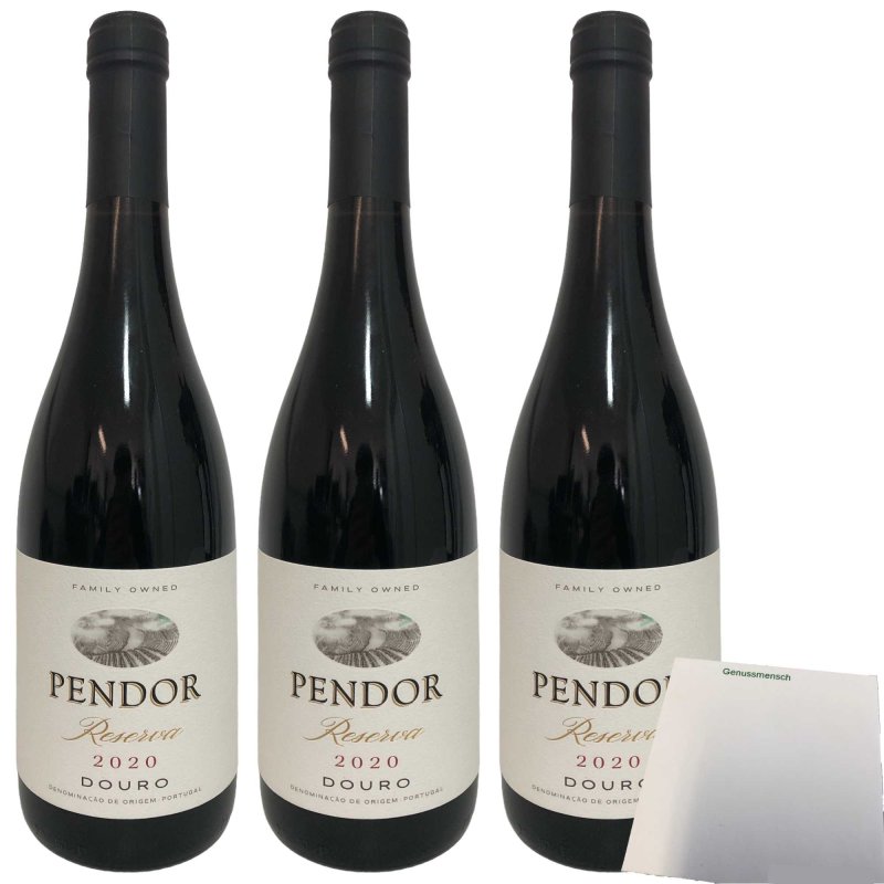 Pendor Reserva + Flasche Tinto Pack Rotwein) (3x0,75l Vinho Douro 3er