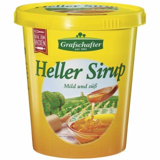 Grafschafter Heller Sirup Sonnenklar mild fein und süss (450g Packung)