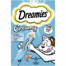 Dreamies Creamy Snack mit Lachs (4 x 10 g)