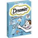 Dreamies Creamy Snack mit Lachs (4 x 10 g)