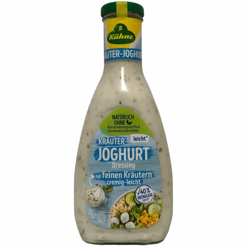 Kühne Salat Dressing Joghurt Kräuter Leicht 6er Pack (6x500ml Flasche