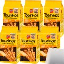 De Beukelaer Tourinos Gebäck-Stangen Käse mit feinwürzigem Gouda 6er Pack (6x125g Beutel) + usy Block