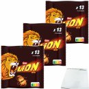 Nestle Lion Mini Schokoriegel 3er Pack (3x234g Packung) + usy Block