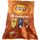 Lays 15 Family Mix Chips 3 verschiedene Sorten 3er Pack (3x315g Beutel) + usy Block