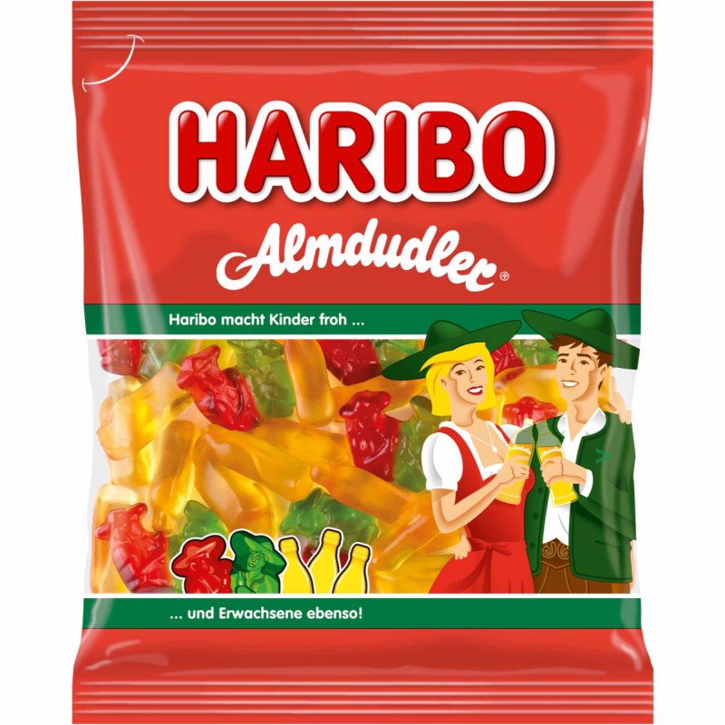 Haribo Almdudler Fruchtgummi Mit Kr Uter Himbeer Und Holundergeschma