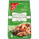 Gut&Günstig Spritzgebäckmischung mit 6 ausgewählte Spritzgebäckspezialitäten 3er Pack (3x500g Packung) + usy Block