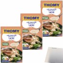 Thomy Les Lachs-Sahne-Sauce 3er Pack (3x250ml Packung) + usy Block