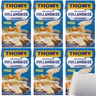 Thomy Les Sauce Hollandaise Lactosefrei 6er Pack (6x250ml Packung) + usy Block