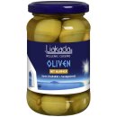 Liakada Grüne Oliven Mit Mandeln Sorte Chalkidiki Handgesteckt 3er Pack (3x200g Glas) + usy Block