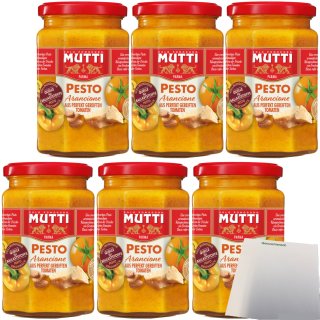 Mutti Pesto Arancione Tomatenpesto 6er Pack (6x180g Glas) + usy Block