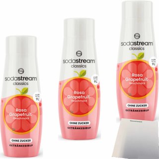 Sodastream Sirup Pink Grapefruit taste without sugar 440ml bottle 8718692615694