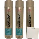 Wellaflex Haarspray Invisible Hold Extra Stark 3er Pack (3x250ml Flasche) + usy Block