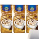 Krüger Cappuccino Schoko-Mocca Instant 3er Pack (3x500g Packung) plus usy Block