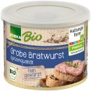 Edeka Bio grobe Bratwurst fein gewürzt 6er Pack (6x200g Dose) + usy Block