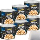 Edeka Jumbo Peanuts Erdnusskerne geröstet und gesalzen 6er Pack (6x200g Dose) + usy Block
