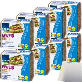 Edeka Eiweißbrot mit hochwertigem Soja- und Weizeneiweiß und 19% Ölsaaten VPE (8x500g Packung) + usy Block