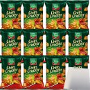 Funny-Frisch Chips Cracker Paprika VPE (12x90g Packung) + usy Block