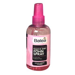 Balea Quick Dry Föhn Spray für schneller trockenes Haar, Leich - Kämm -  Formel (200ml)