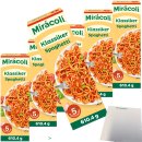 Miracoli Spaghetti mit Tomatensauce Klassiker 5 Port. Packung 6er Pack (6x610,4g) + usy Block