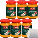 Lien Ying Chili-Knoblauch scharfe Würzpaste 6er Pack (6x100g Glas) + usy Block