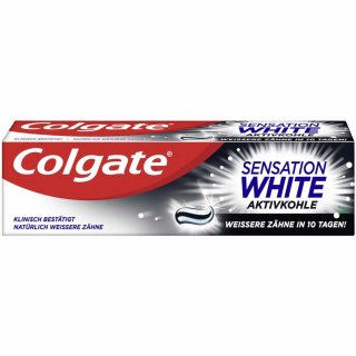 Colgate Sensation Weiß Aktivkohle Zahnpasta (75ml Packung)