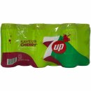 7Up Cherry Zero Sugar 2er Pack (2x24x0,33l Dose) + usy Block