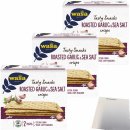 Wasa Tasty Snacks Crisps Roasted Garlic & SeaSalt 3er...