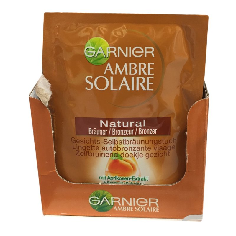 Garnier Ambre Solaire Natural Bräuner (1 Gesichts-Selbstbräunungstuch
