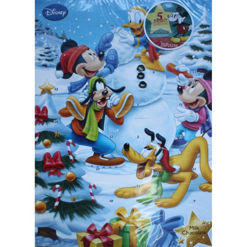 Disney Adventskalender Mickey Maus Und Freunde Mit Schneemann 75g