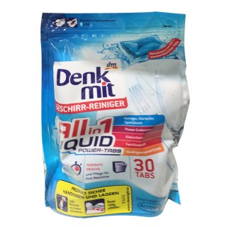 Denkmit All-in-1 Liquid Power Tabs Geschirr Reiniger (30 St Packung)