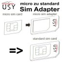 usy Sim-Kartenadapter, Micro Simkarte zu Standard...