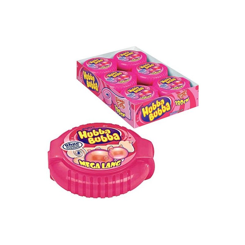 Wrigley Hubba Bubba Bubble Tape Fancy Fruit 12x56g Packung