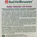Bad Heilbrunner Früchtetee Heißer Holunder mit Aronia (15 Beutel, Packung)
